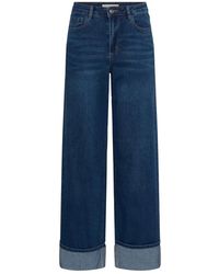 Kaffe - Jeans ,Blauw ,Denim Broek - Lyst