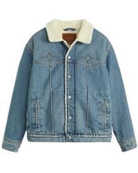 Levi's - Jassen ,Blauw ,Denim Westerse Sherpa Truck - Lyst