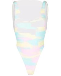 Reina Olga - Badmode ,Veelkleurig ,Nylon Funky Tie-Dye Badpak - Lyst