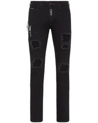 Philipp Plein - Denim Broeken Super Straight Cut - Lyst