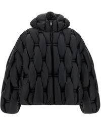 RAXXY - Jassen ,Zwart ,Nylon Braided 3D Down Jacket - Lyst