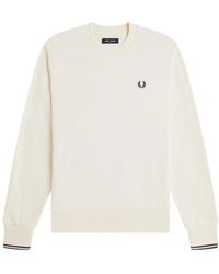 Fred Perry - Felpa Girocollo - Lyst