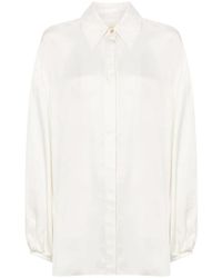 KHAITE - Overhemden ,Wit ,Katoen Bam Top 103 Shirt - Lyst