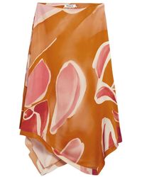 Desigual - Fal Vent Midi Rok - Lyst