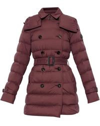 Burberry - Jassen ,Paars ,Leer Insulated Audley Jacket - Lyst