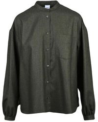 Aspesi - Overhemden ,Groen ,Wol Coreana Shirt - Lyst