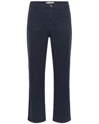 Cream - Cropped Trousers - Lyst