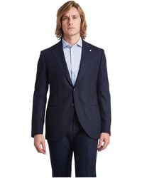 Luigi Bianchi - Jassen ,Blauw ,Elegante Jurk Voor Vrouwen - Lyst