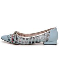 CESARE GASPARI - Durchbrochene Bow Ballet Flats - Lyst