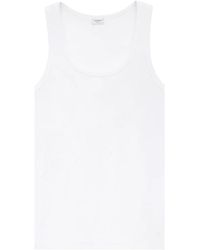 Saint Laurent - Cotton Tank Top - Lyst