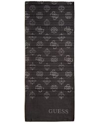 Guess - Foulard in tessuto nero per donne - Lyst