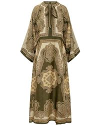 Zimmermann - Mahon Tunic Midi Jurk - Lyst