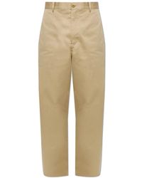 Acne Studios - Broeken ,Katoen Katoenen Satijnen Broek - Lyst