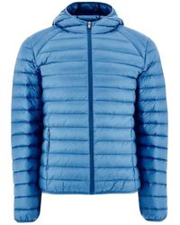 J.O.T.T - Jassen ,Blauw ,Leer Lichtgewicht Getailleerde Jas Met Capuchon Nico - Lyst