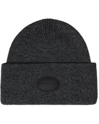 Alexander Wang - Rippstrick-Beanie Mit Gewölbtem Logo-Patch - Lyst
