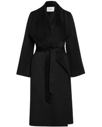 IVY & OAK - Cappotto minimalista in lana con ampio colletto reversibile - Lyst