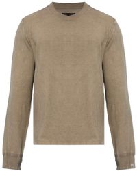 Rag & Bone - Truien & Vesten ,Bruin ,Katoen Washed Cotton Sweater - Lyst