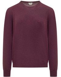 Etro - Wollpullover Mit Gesticktem Logo - Lyst