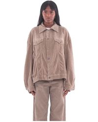 Haikure - Jassen ,Grijs ,Katoen New Janet Velvet Jacket - Lyst
