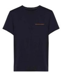Rrd - Blau schwarzes oxford taschen t-shirt - Lyst