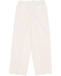 Obey - Broeken ,Katoen Canvas Broek Dubbele Stof Knie Rechte Pijp - Lyst