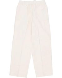 Obey - Broeken ,Katoen Canvas Broek Dubbele Stof Knie Rechte Pijp - Lyst