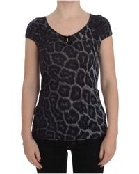 Roberto Cavalli - Leopard modal blouse top - Lyst