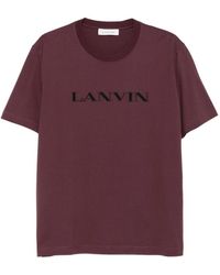 Lanvin - Paarse Polo Geborduurd Logo - Lyst