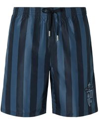 Fendi - Badmode ,Blauw ,Polyester Crest Zwemshorts - Lyst