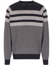 ARMANI EXCHANGE - Round-Neck Knitwear - Lyst