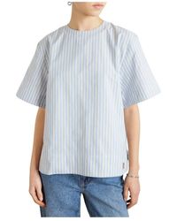 Rabanne - Overhemden ,Veelkleurig ,Katoen Gestreept Blouse - Lyst