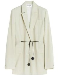 Lanvin - Jassen ,Double-Breasted Jasje - Lyst