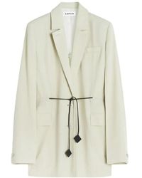 Lanvin - Jassen ,Double-Breasted Jasje - Lyst