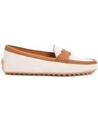 Tod's - Elegante bianco loafer schuhe - Lyst