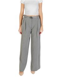 Liu Jo - Weite Palazzo Hose Mit Falten - Lyst