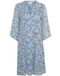 Part Two - Abito in denim sbiadito con fiori sparsi - Lyst