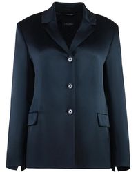 Max Mara - Satin Blazer Met Reverskraag - Lyst