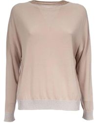 Le Tricot Perugia - Knitwear > round-neck knitwear - Lyst