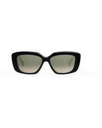 Celine - Accessoires ,Zwart ,Stijlvolle Zonnebril Met Goud Triomphe-Logo - Lyst