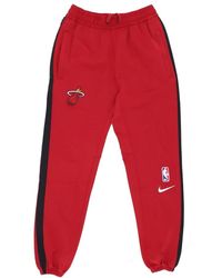 Nike - Pantalones De Chandal De Hombre Nba Dri-Fit Showtime Pant Miahea Tough Rojo/Negro/Blanco - Lyst