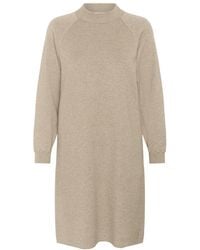 Cream - Knitted Dresses - Lyst