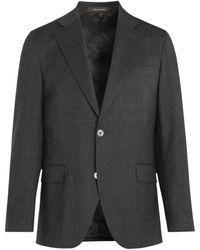 Oscar Jacobson - Jassen ,Grijs ,Wol Fogerty Stretch Flanellen Blazer - Lyst