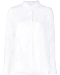 Barbour - Overhemden ,Wit ,Linnen Marine Relaxed Shirt Met Lange Mouwen - Lyst