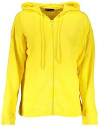 North Sails - Sudadera con capucha amarilla de algodón con logo - Lyst