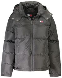 Tommy Hilfiger - Schwarze polyesterjacke & tel - Lyst