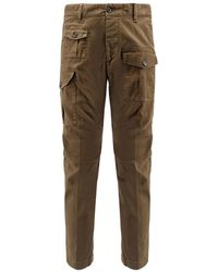 DSquared² - Broeken ,Groen ,Katoen Cargo Pant Broek - Lyst