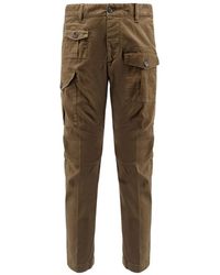 DSquared² - Broeken ,Groen ,Katoen Cargo Pant Broek - Lyst