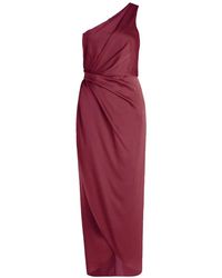 Vera Mont - Elegante Satijnen Avondjurk Met Ruches - Lyst