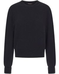 Roberto Cavalli - Schwarzer Strickpullover Hergestellt - Lyst