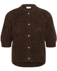 Kaffe - Truien & Vesten ,Bruin ,Wol Kacionia Wol Blend Vest - Lyst